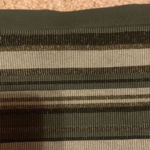 Olive Striped Tube Top - Picture 3 of 4